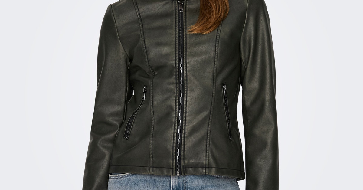 Giacca In Finta Pelle ONLY Onlsaramy | Donna, Chiusura Zip, Fodera In Poliestere, Stile Casual - Foto 2