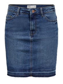 ONLY Mini denim nederdel -Dark Blue Denim - 15315970