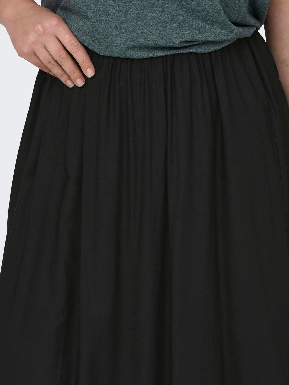 ONLY Curve Long skirt -Black - 15316019