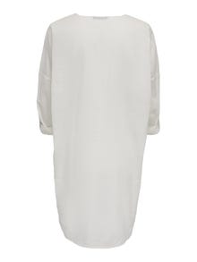 ONLY Loose fit Button down-kraag Curve Mouwuiteinden met omslag Overhemd -Cloud Dancer - 15316031
