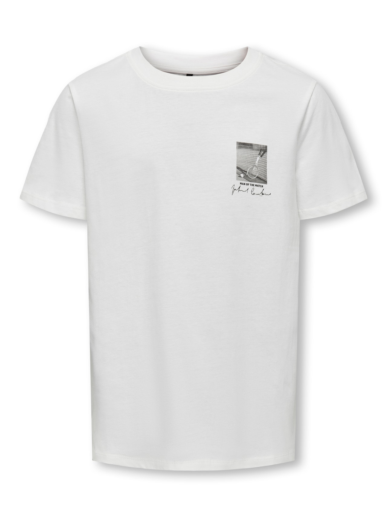 ONLY T-shirts Regular Fit Col rond -Cloud Dancer - 15316080