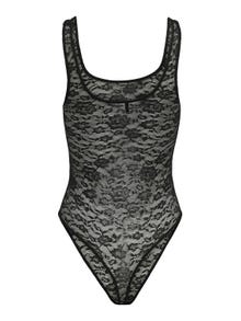 ONLY Wide straps Bodysuit -Black - 15316110