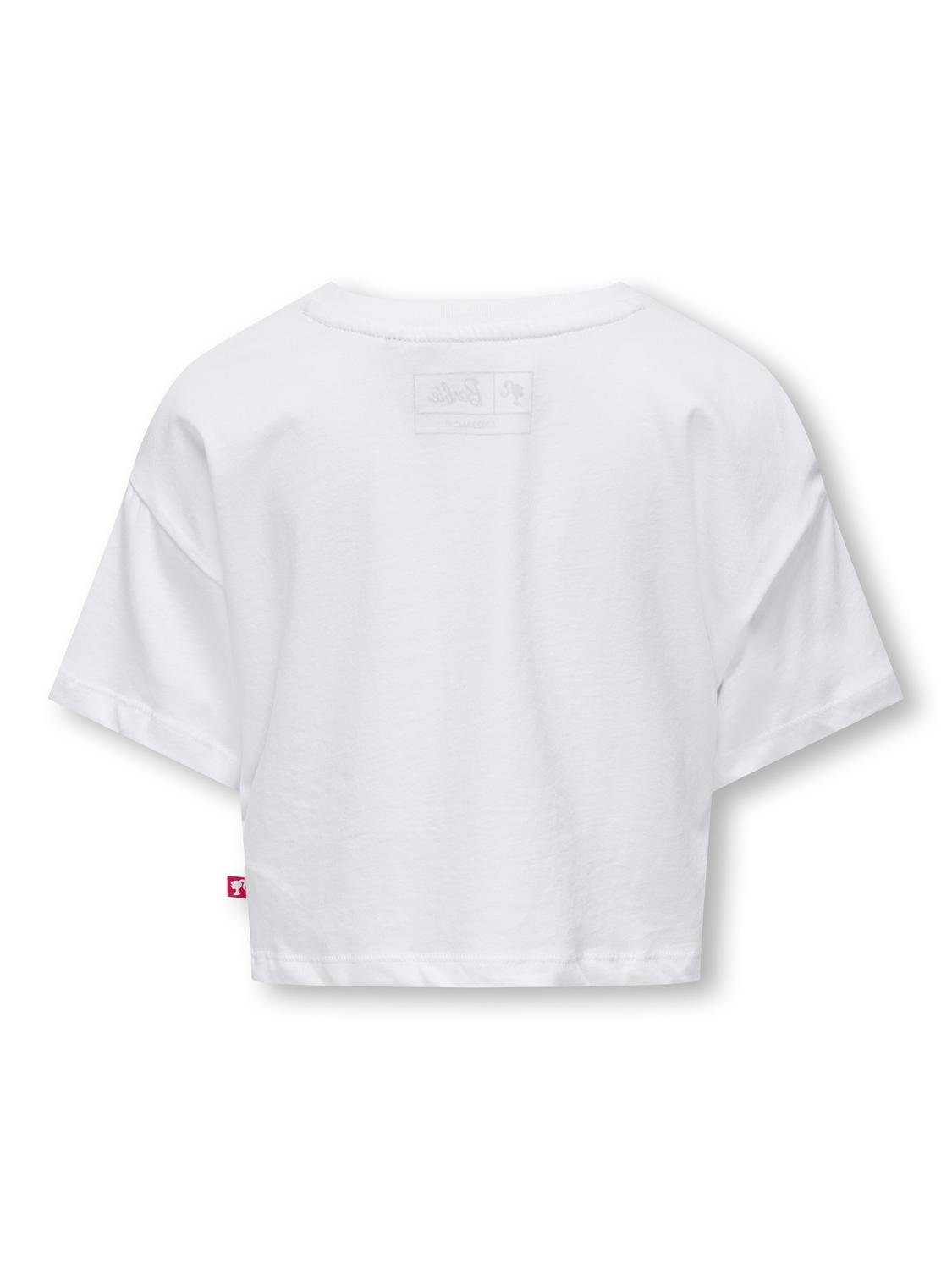 ONLY Lös passform O-ringning T-shirt -White - 15316119