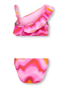 ONLY Bikini set with frills -Pink Lady - 15316145