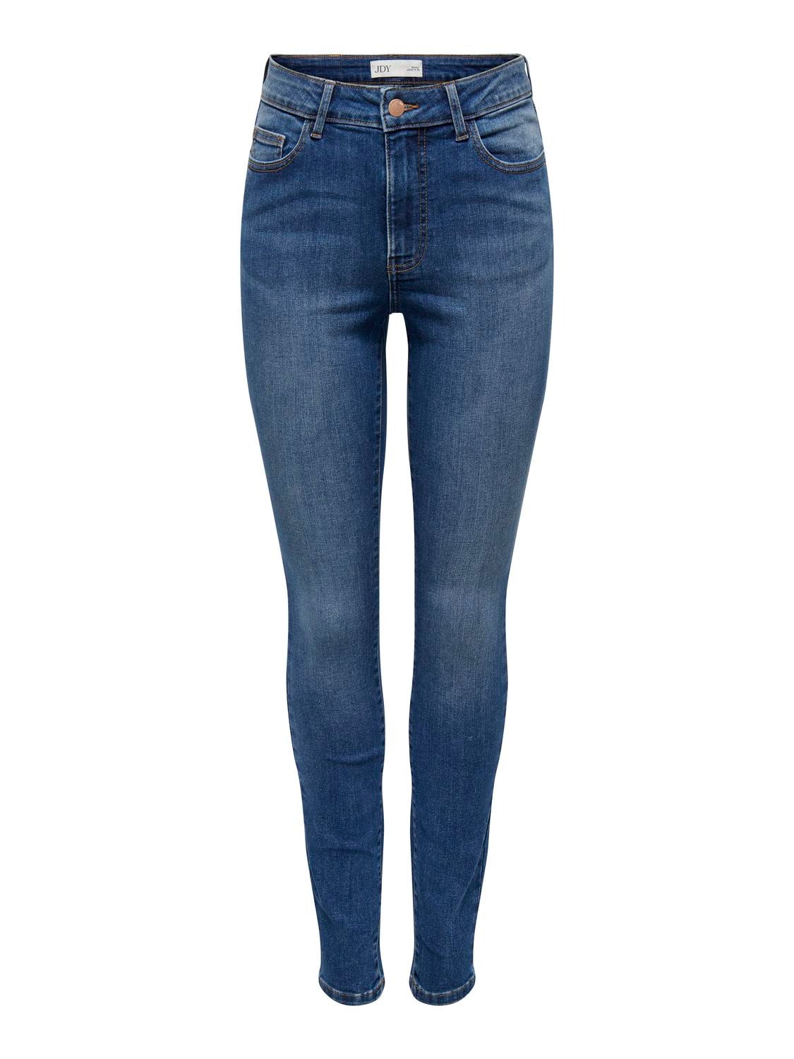 ONLY Jeans Skinny Fit Taille haute -Medium Blue Denim - 15316204