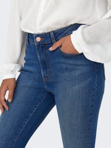 ONLY Skinny Fit Hohe Taille Jeans -Medium Blue Denim - 15316204