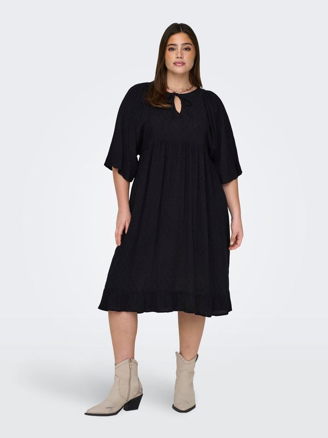 ONLY Regular Fit Round Neck Midi dress - 15316237