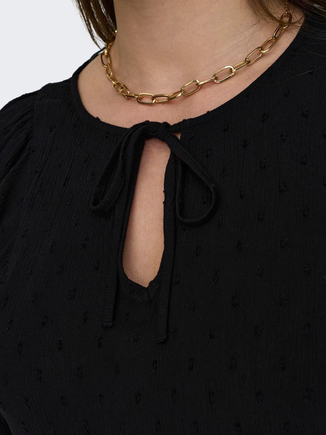 ONLY Regular Fit Round Neck Midi dress -Black - 15316237