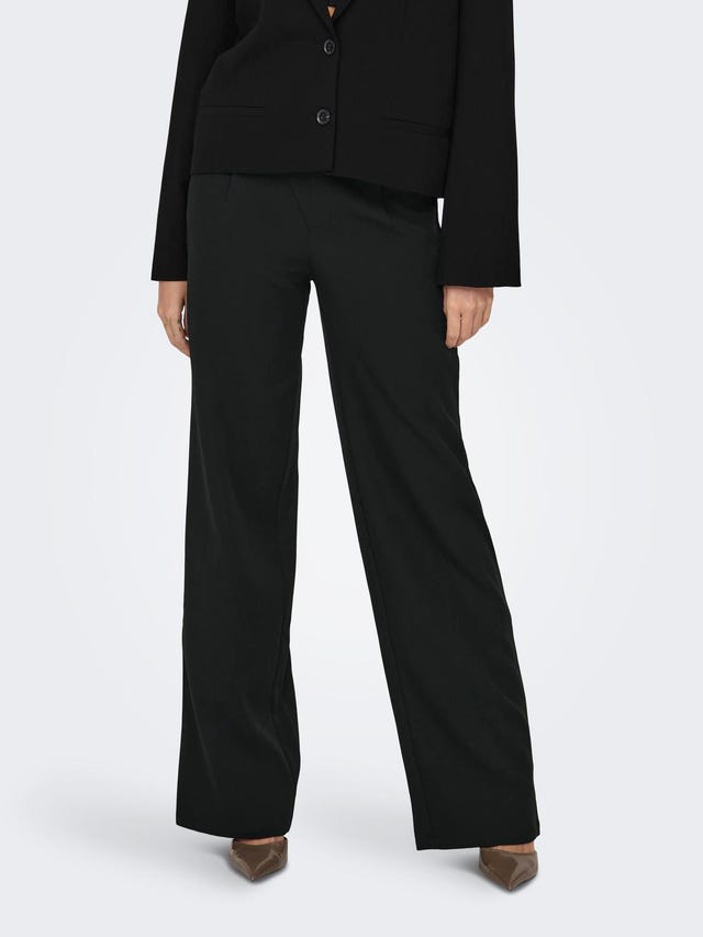 ONLY Straight Fit Mid waist Trousers - 15316634