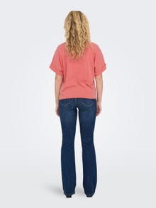 ONLY Regular Fit O-hals T-skjorte -Rose of Sharon - 15316637