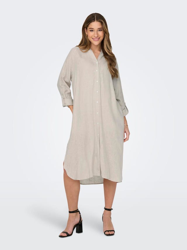 ONLY Midi linen dress - 15316678