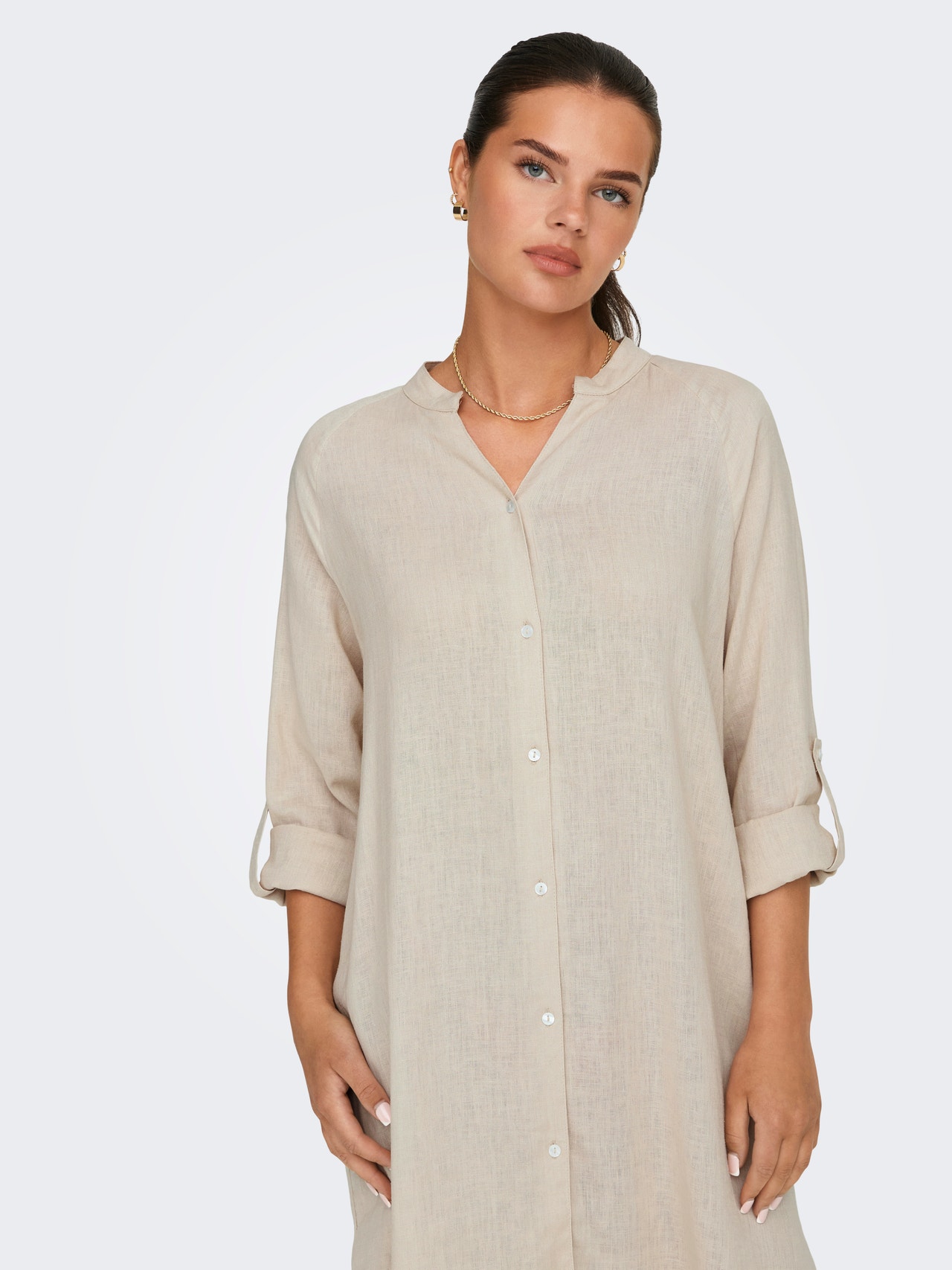 ONLY Tavapärane lõige Kõrge kaelus Pikem kleit -Moonbeam - 15316678