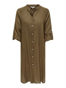 ONLY Midi linen dress -Cub - 15316678