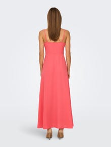 ONLY Regular Fit V-Neck Long dress -Rose of Sharon - 15316806