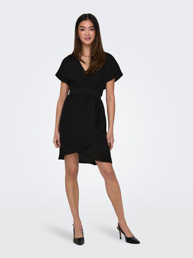 ONLY Tight Fit V-hals Kort kjole - 15316852