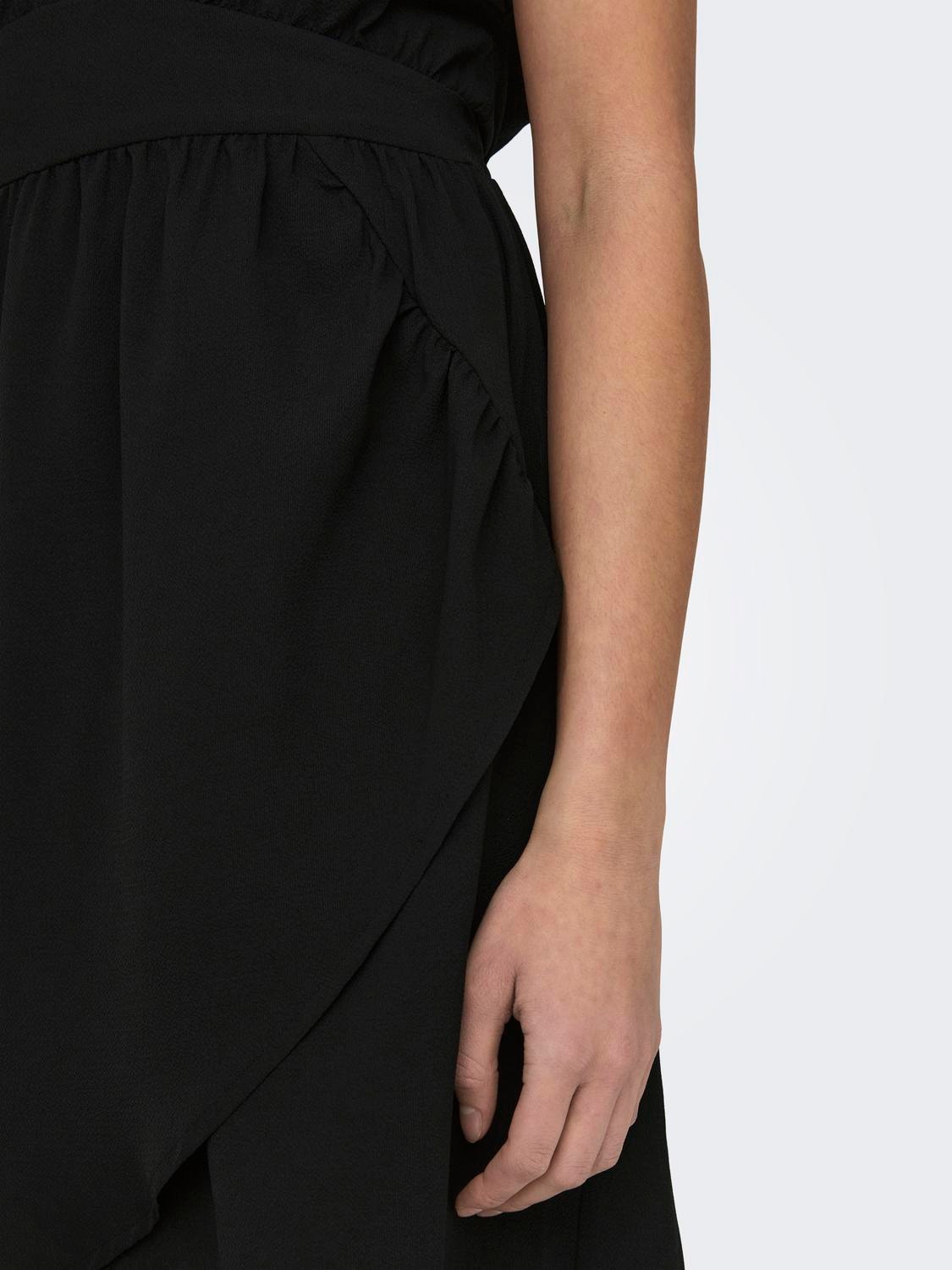 ONLY Tight fit V-Hals Korte jurk -Black - 15316852