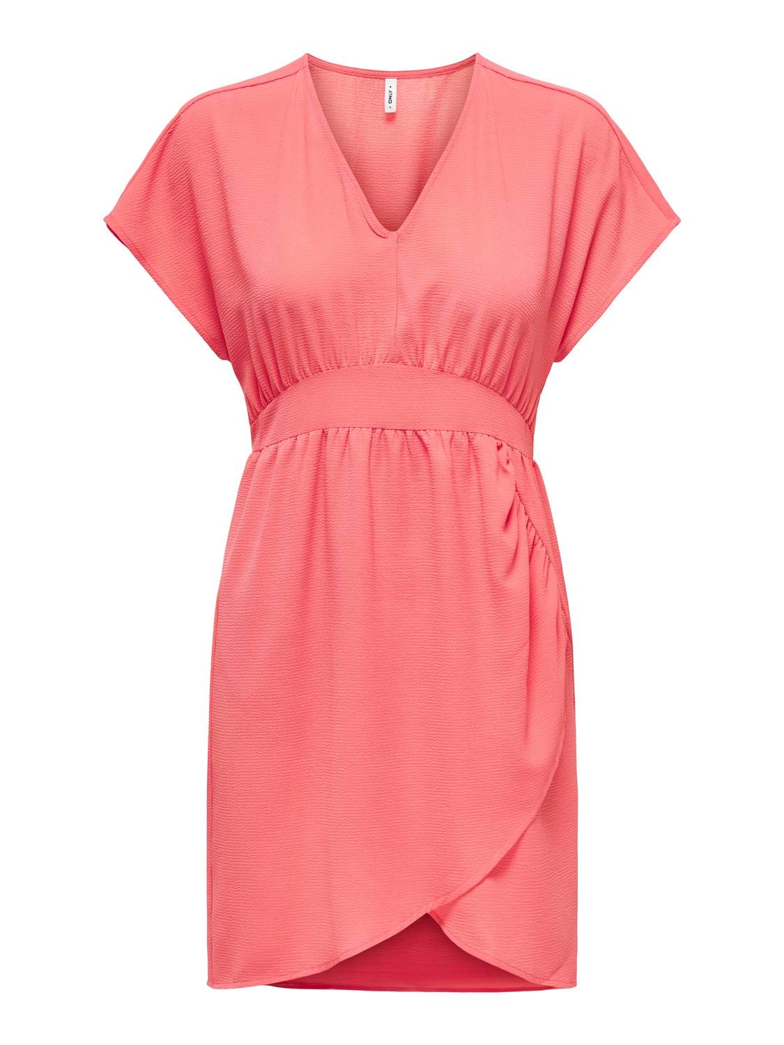 ONLY Mini wrap dress -Rose of Sharon - 15316852