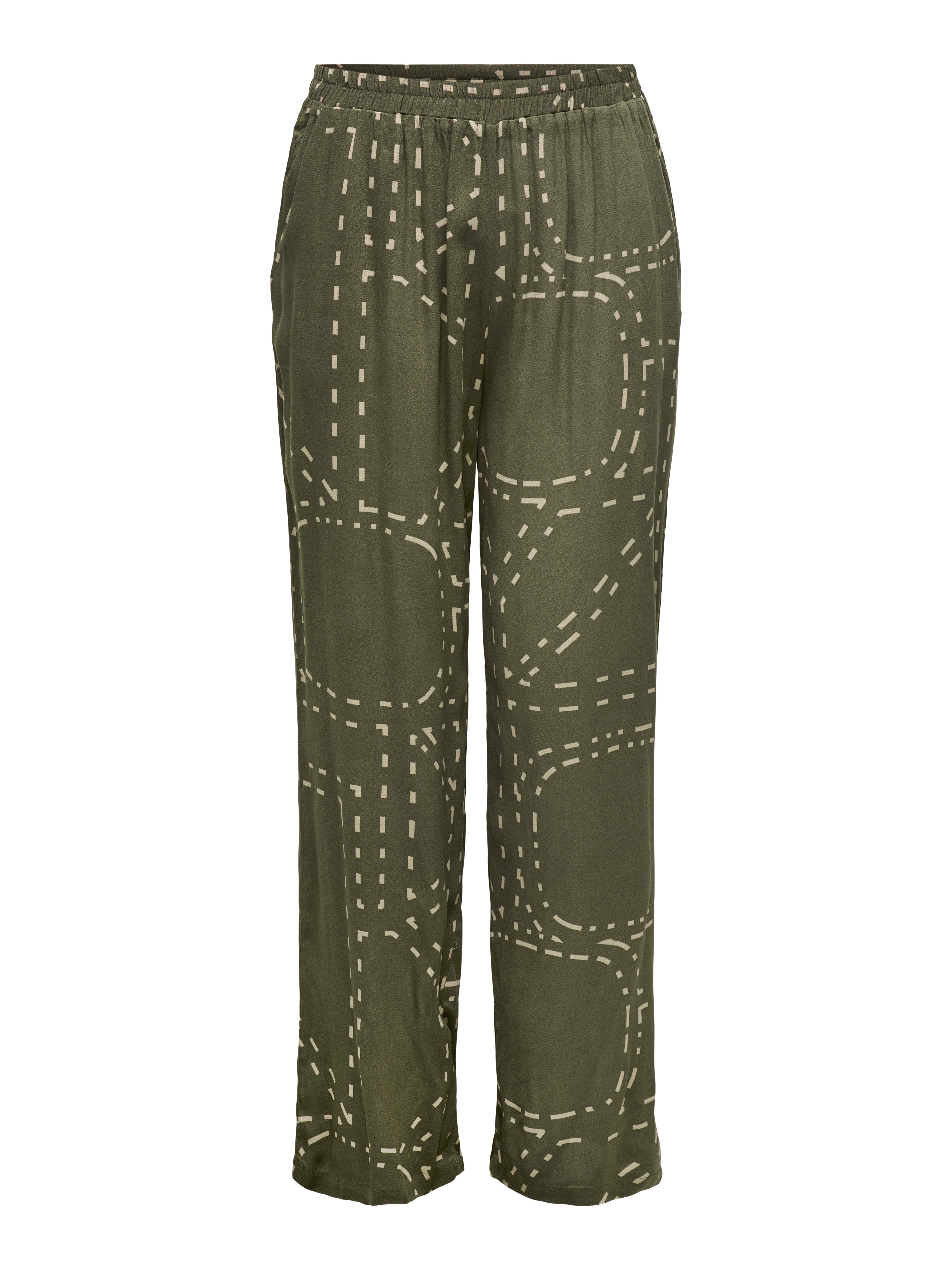 Thumbnail - Carphoebe Normal Geschnitten Hose Mit Weitem Beinschnitt