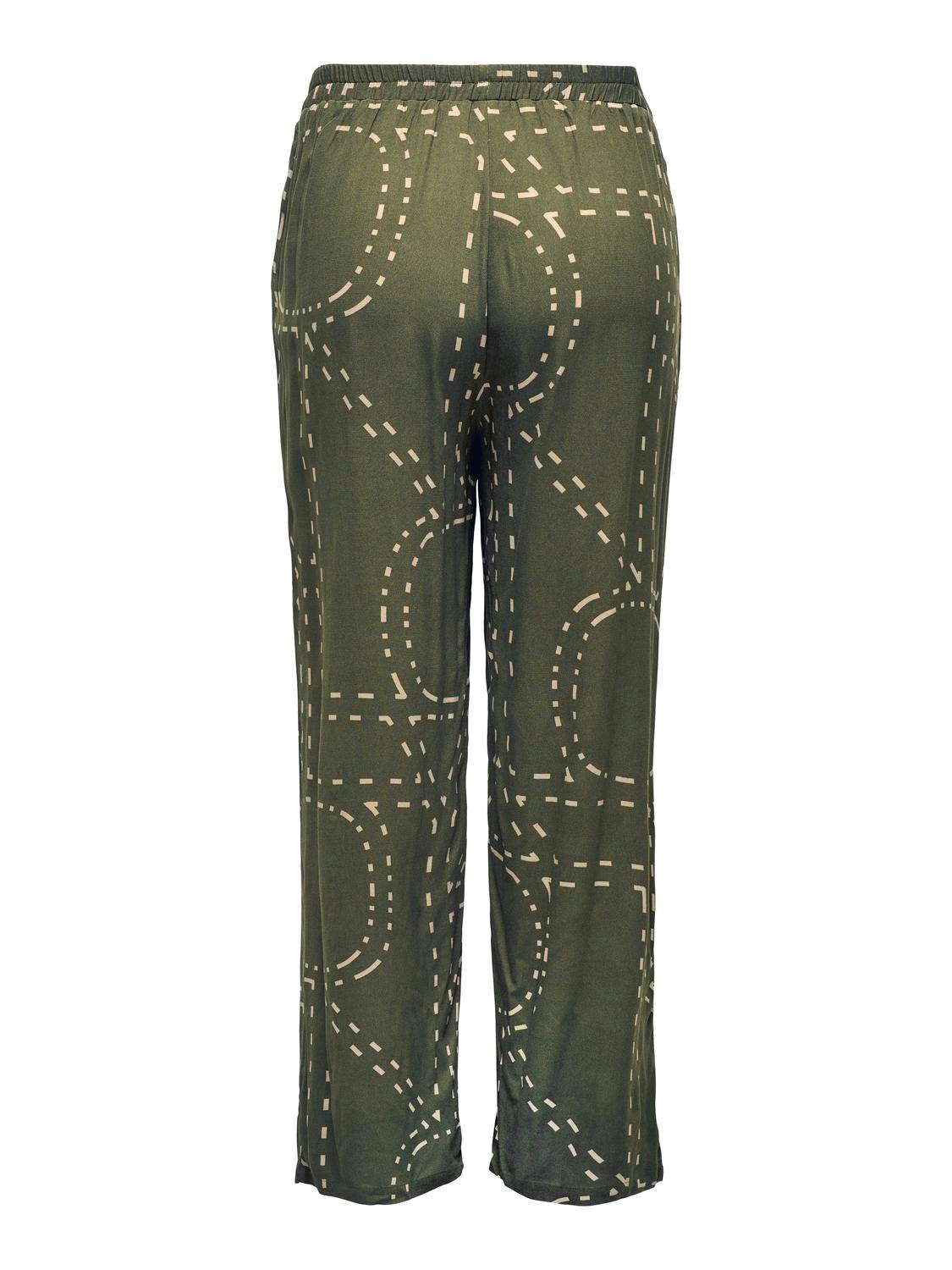 ONLY Curvy trousers with print -Kalamata - 15316963