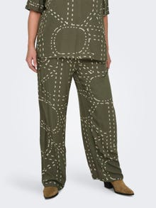 ONLY Curvy trousers with print -Kalamata - 15316963