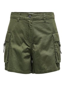 ONLY Shorts cargo Regular Fit Taille moyenne -Ivy Green - 15316968