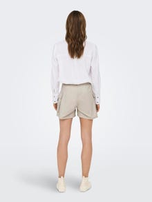 ONLY Regular Fit Mid waist Cargo Shorts -Moonbeam - 15316968