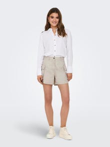 ONLY Cargo shorts with mid waist -Moonbeam - 15316968
