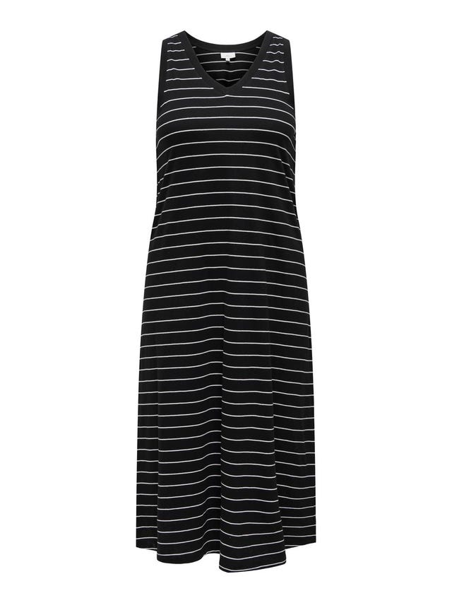 ONLY Normal geschnitten V-Ausschnitt Langes Kleid - 15316995