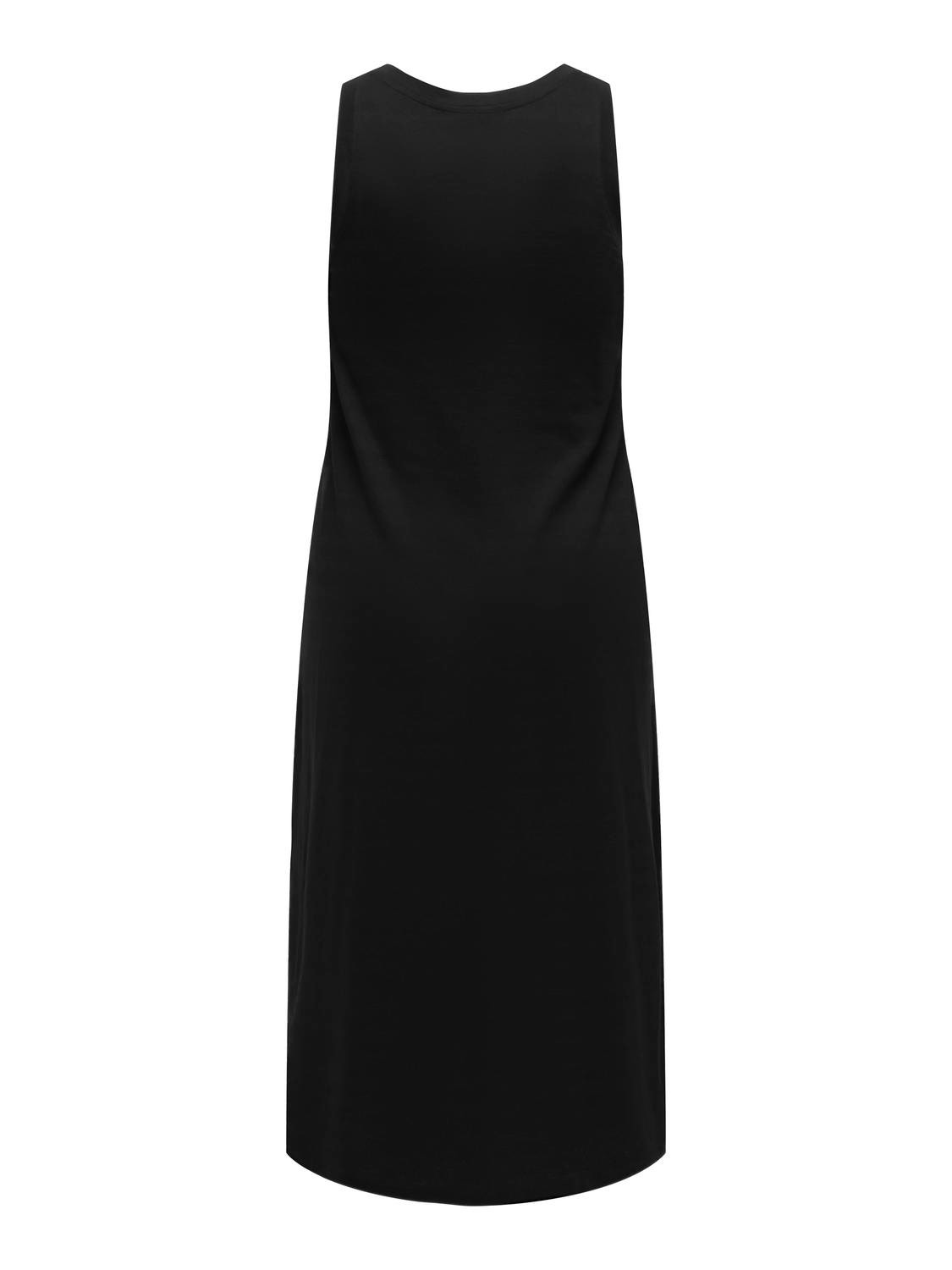 ONLY Normal geschnitten V-Ausschnitt Langes Kleid -Black - 15316995