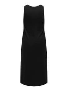 ONLY Normal passform V-ringning Lång klänning -Black - 15316995