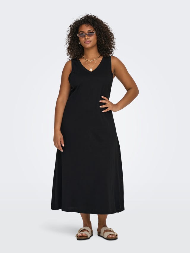 ONLY Regular Fit V-Neck Long dress - 15316995
