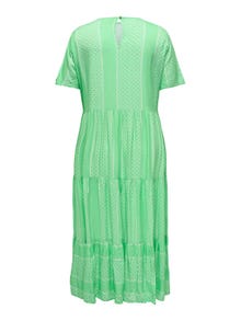 ONLY Regular Fit Round Neck Long dress -Spring Bouquet - 15317059