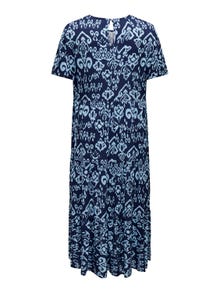 ONLY Regular Fit Round Neck Long dress -Naval Academy - 15317059