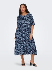 ONLY Regular Fit Round Neck Long dress -Naval Academy - 15317059