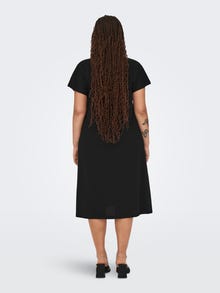 ONLY Regular Fit China Collar Midi dress -Black - 15317092