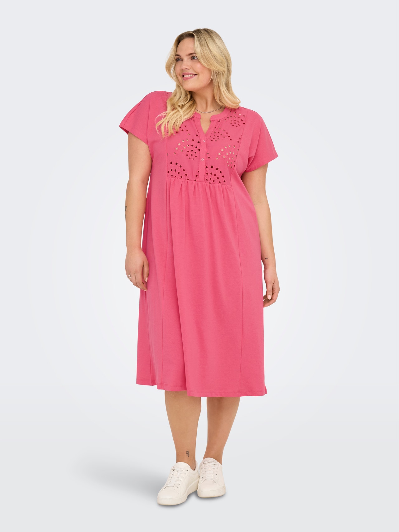 ONLY Tavapärane lõige Hiina krae Pikem kleit -Camellia Rose - 15317092