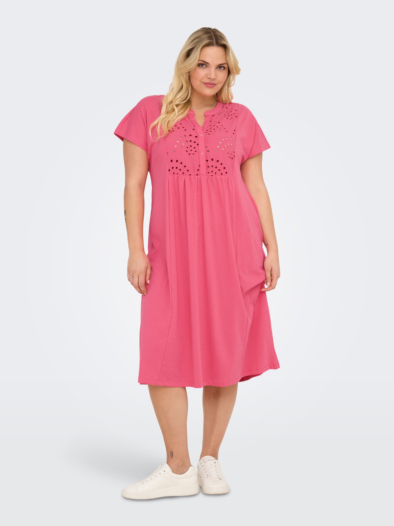 ONLY Tavapärane lõige Hiina krae Pikem kleit -Camellia Rose - 15317092