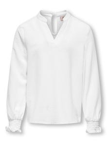 ONLY Top Regular Fit Scollo a V Spalle cadenti -White - 15317127