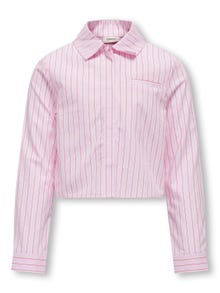 ONLY Verkürzt Hemdkragen Hemd -Begonia Pink - 15317151