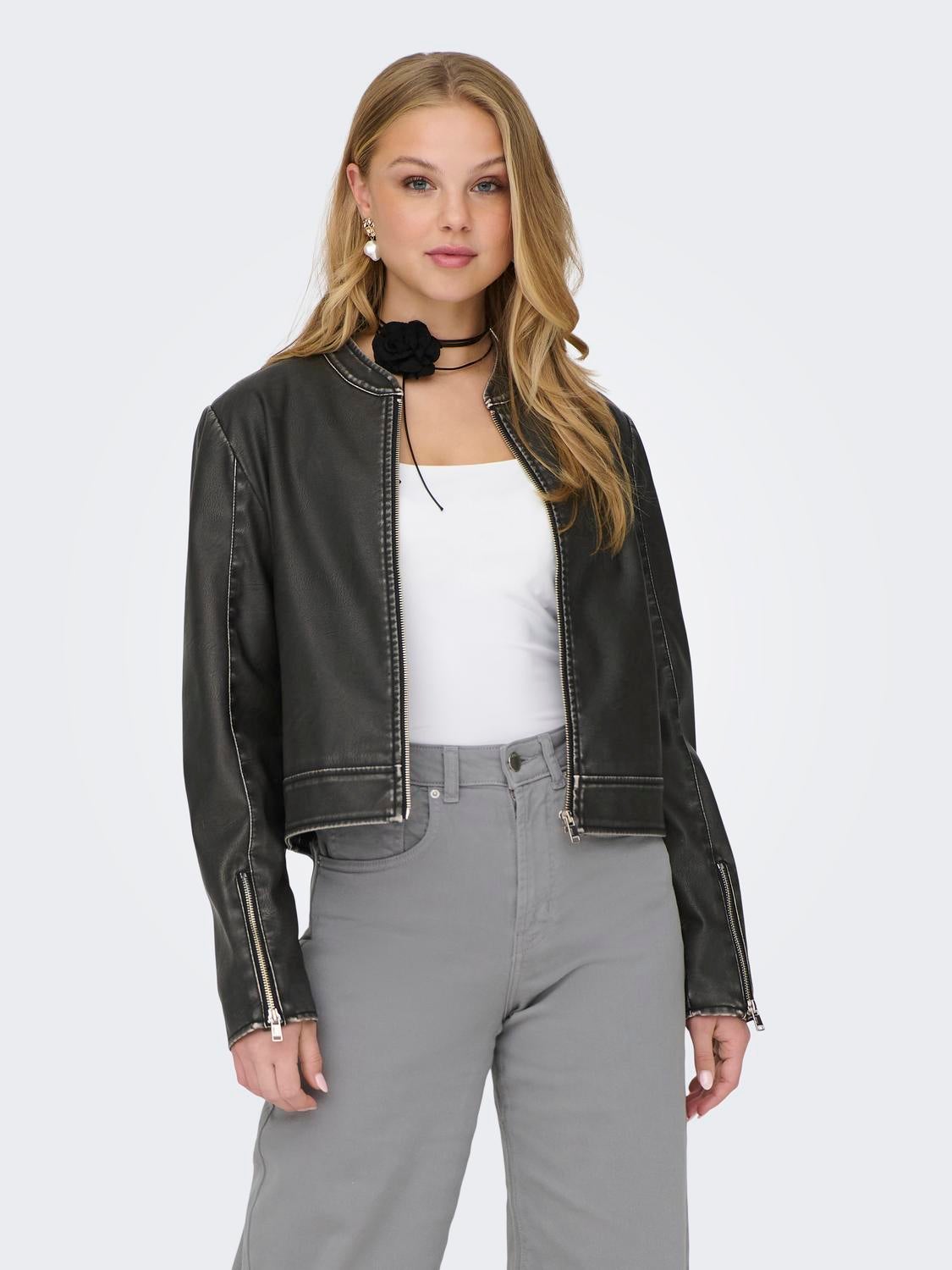 Women's Leather & Faux Leather Jackets | ONLY