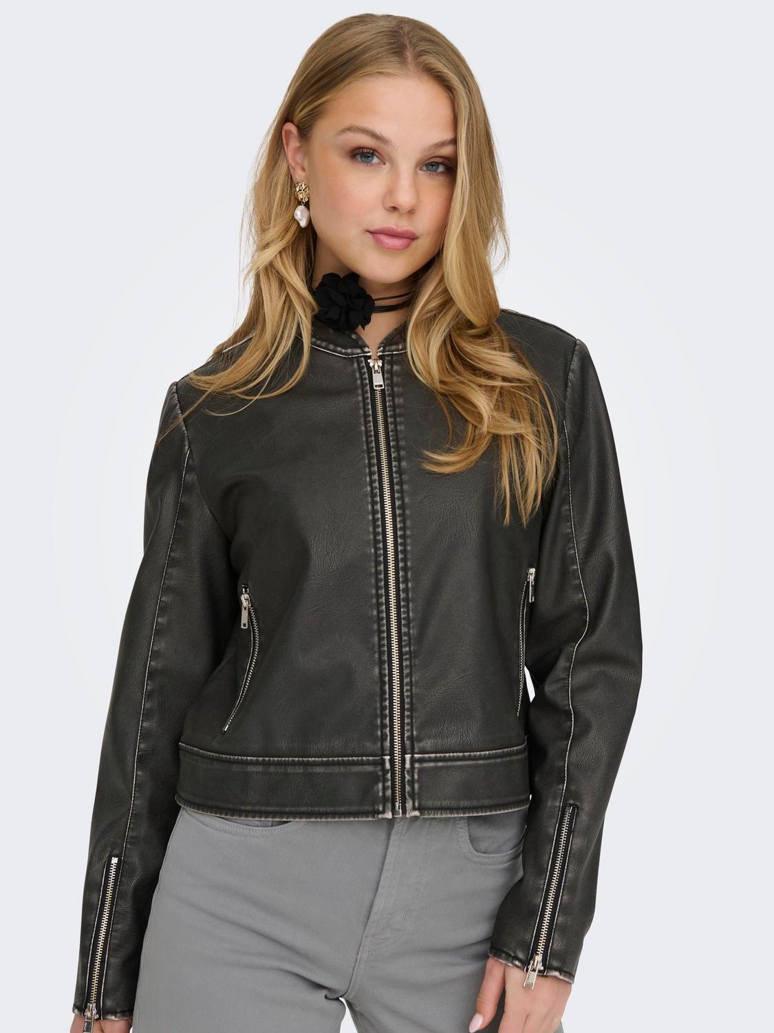 ONLY Short jacket with zip -Black - 15317180