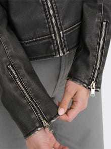 ONLY High stand-up collar Zipped cuffs Jacket -Black - 15317180