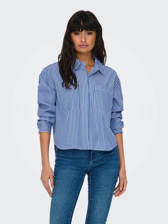 ONLY Short shirt with stripes - 15317198