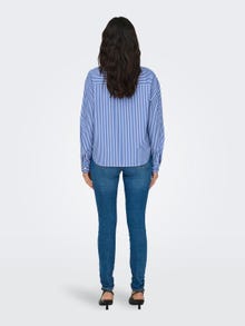 ONLY Short shirt with stripes -Cloud Dancer - 15317198