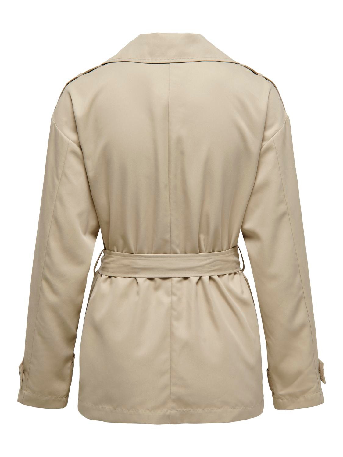 ONLY Short trenchcoat jacket -Humus - 15317205