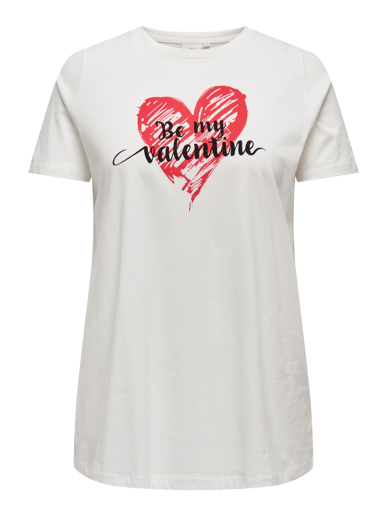 ONLY Ruumikas lõige Ümmargune kaelus T-särk -Cloud Dancer - 15317233