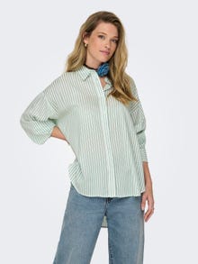 ONLY Oversized fit Overhemd kraag Manchetten met knoop Overhemd -Cloud Dancer - 15317242