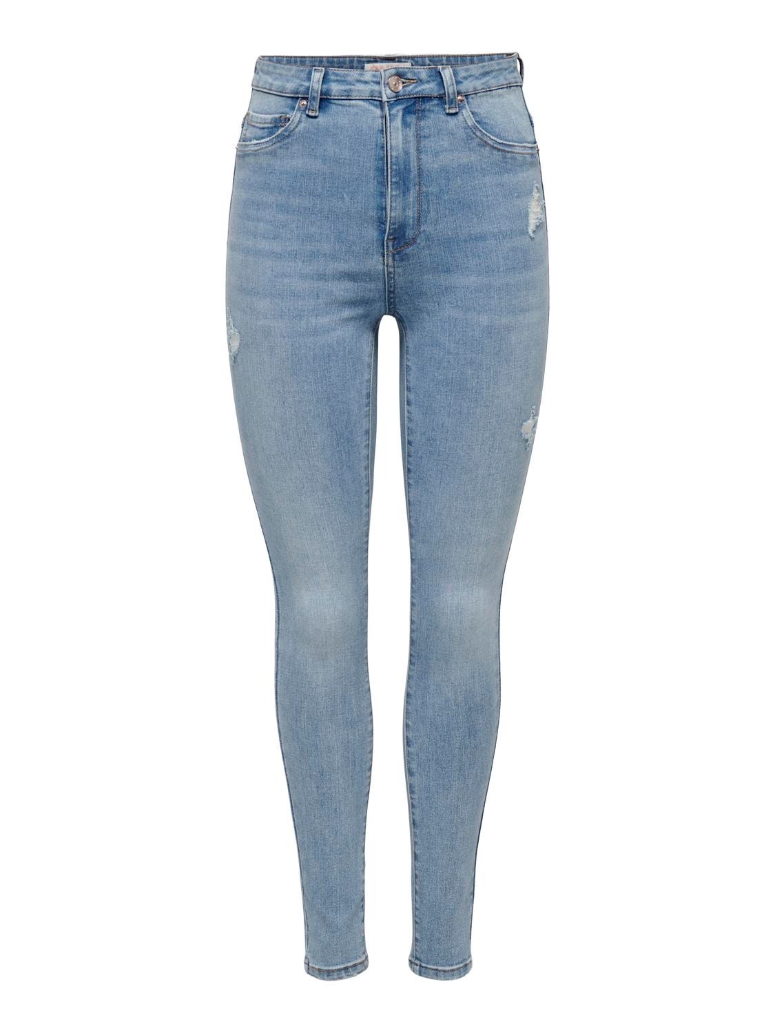 ONLY ONLRose High Waist Skinny Jeans -Light Blue Denim - 15317250