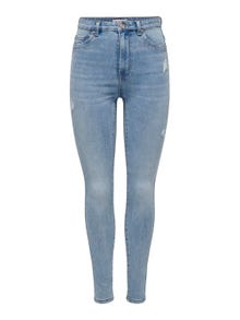 ONLY ONLRose High Waist Skinny Jeans -Light Blue Denim - 15317250