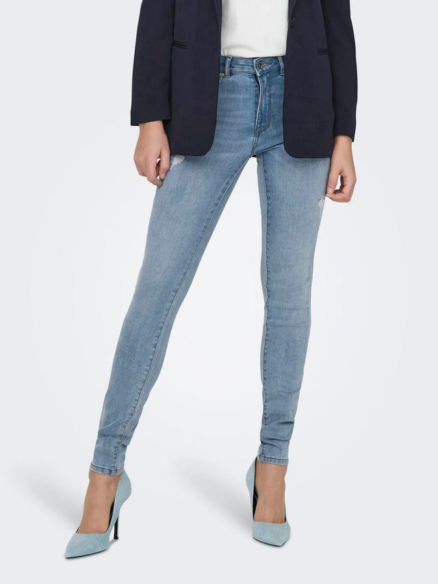 ONLY Skinny Fit Hohe Taille Jeans - 15317250